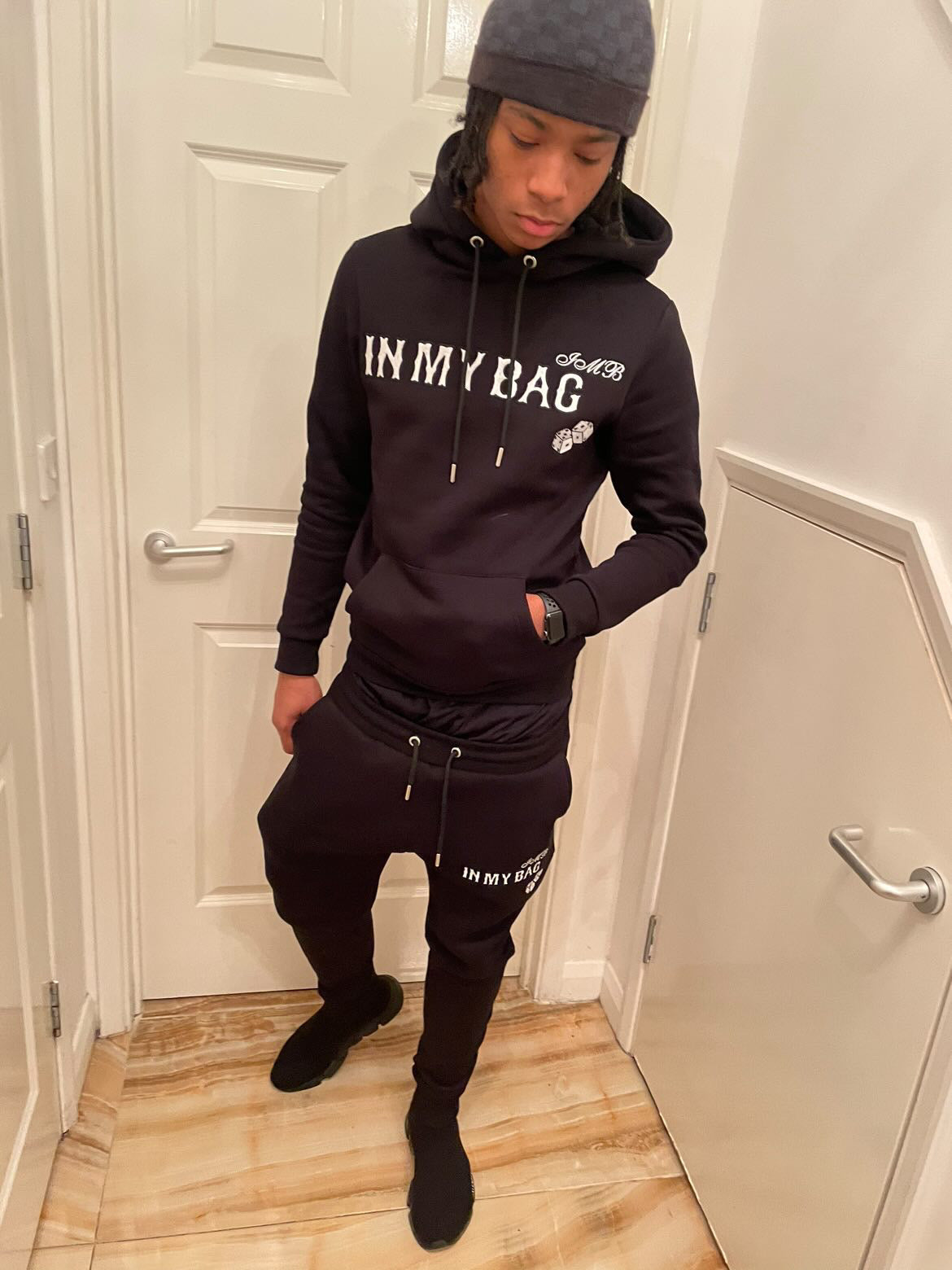 IMB DICE TRACKSUIT BLACK inmybaguk