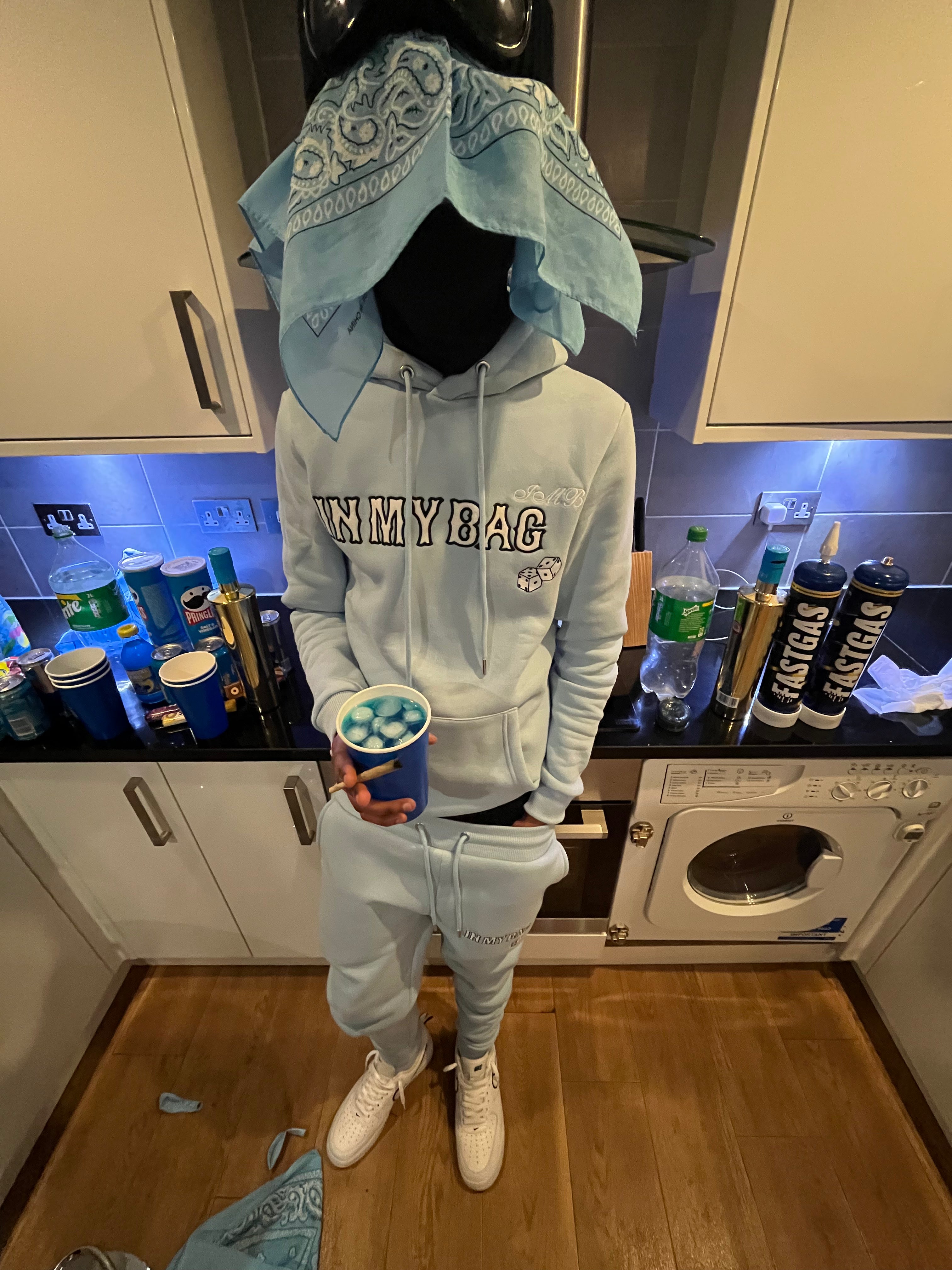 IMB DICE TRACKSUIT BABY BLUE inmybaguk