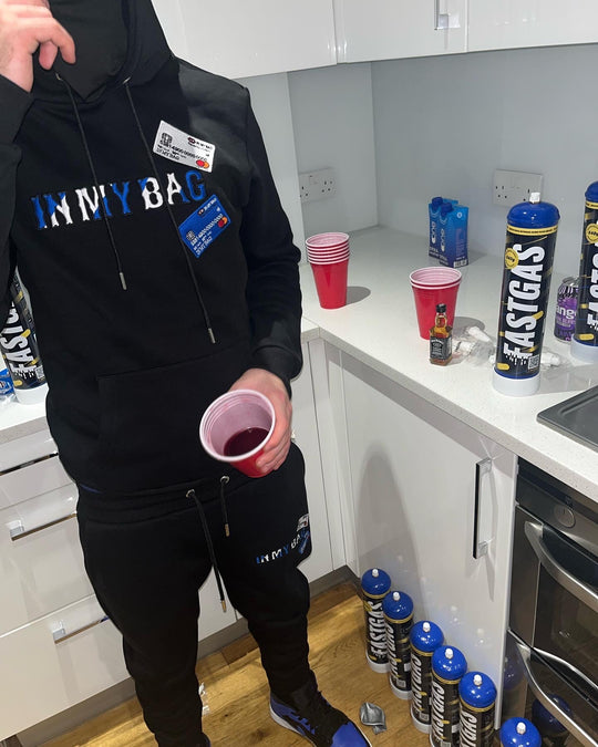 CC’S TRACKSUIT - BLACK/BLUE