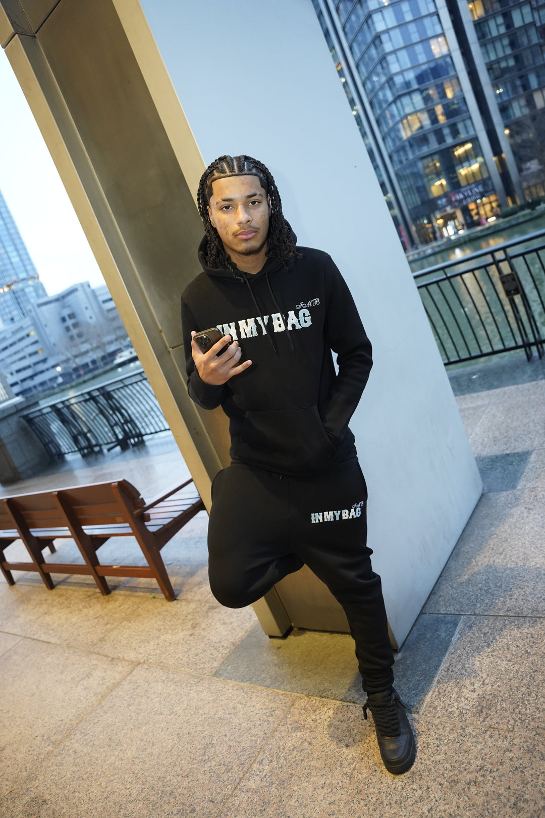 InMyBag Chenille Blue/White Tracksuit