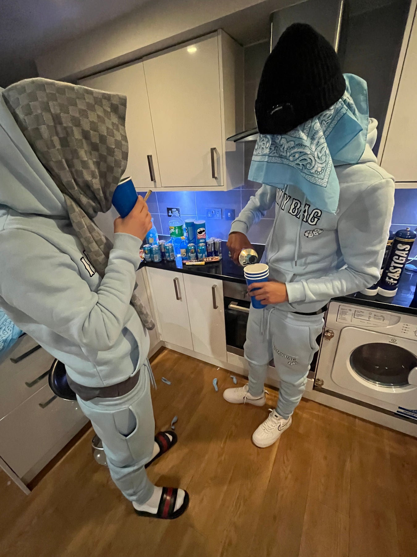 IMB DICE TRACKSUIT BABY BLUE inmybaguk