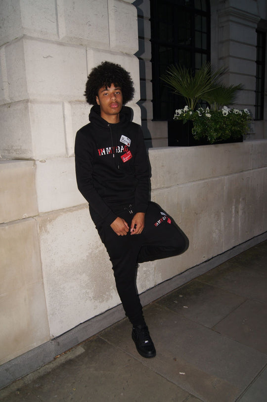 CC’S TRACKSUIT - BLACK/RED