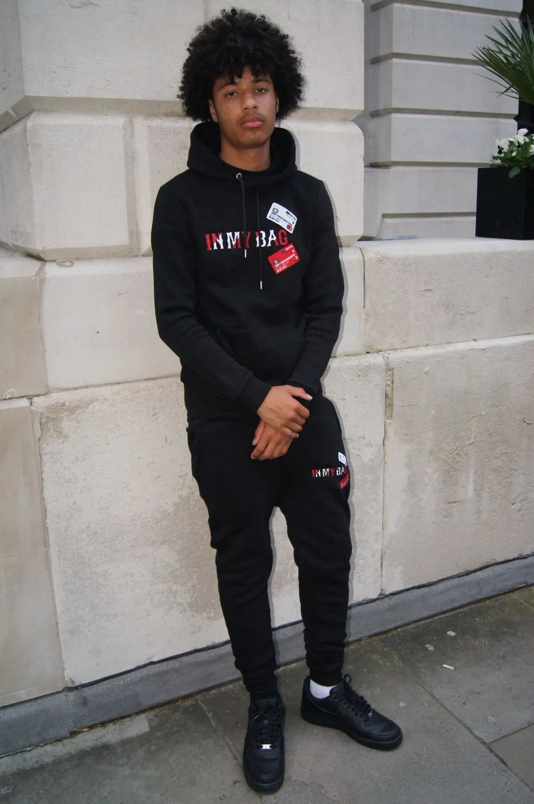 CC’S TRACKSUIT - BLACK/RED