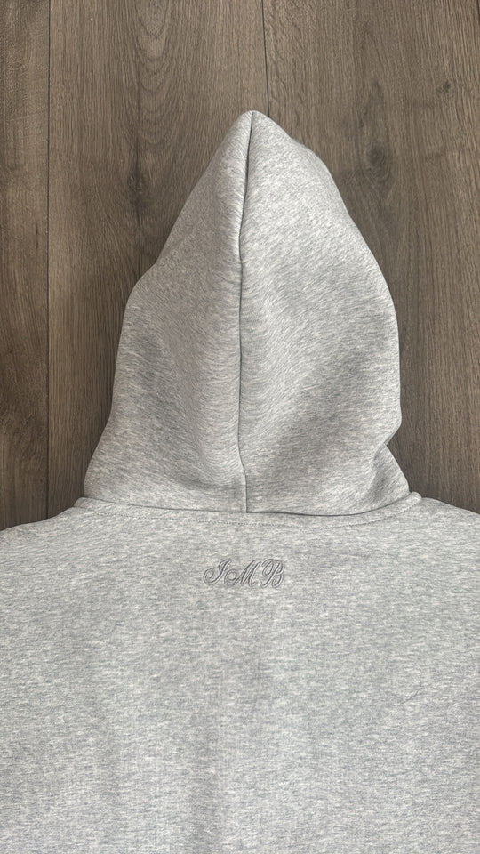 IMB Essential Zip Up Hoodie Grey