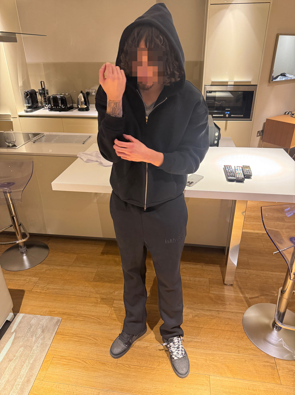 InMyBag Black Essential Tracksuit