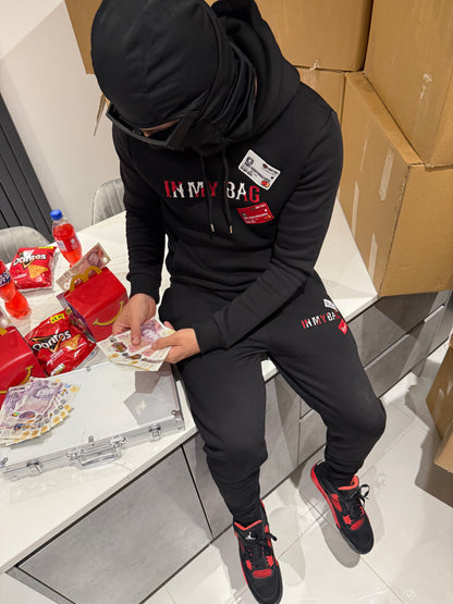 CC’S TRACKSUIT - BLACK/RED