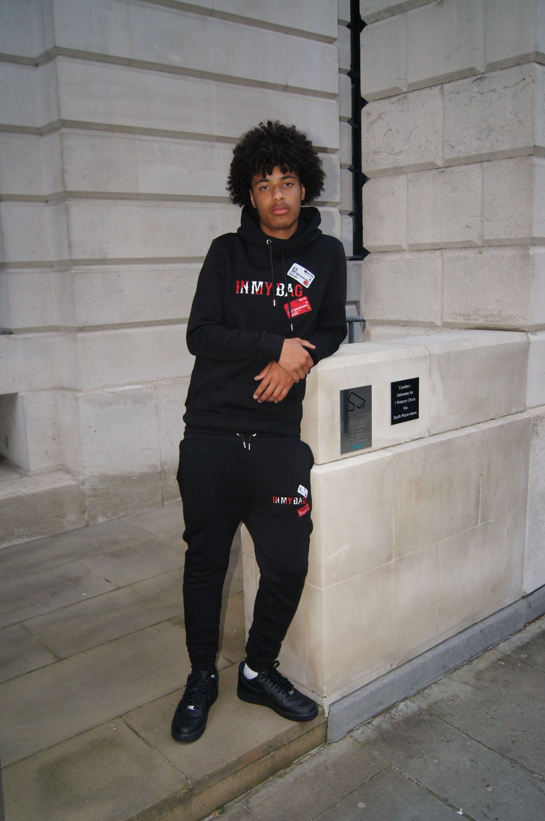 CC’S TRACKSUIT - BLACK/RED