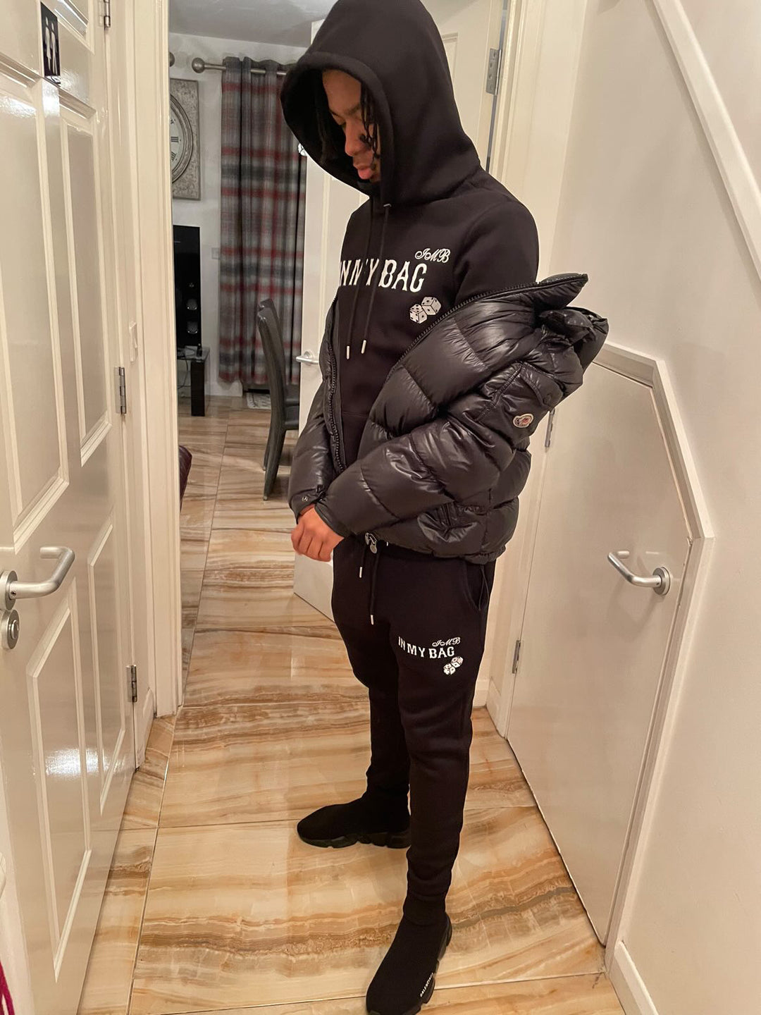 IMB DICE TRACKSUIT BLACK inmybaguk